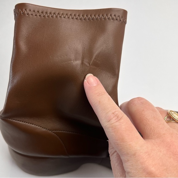 Simon Miller Hustler Vegan Leather Ankle Boot Women SZ 40 10 Brown Platform NWOT - Picture 9 of 15